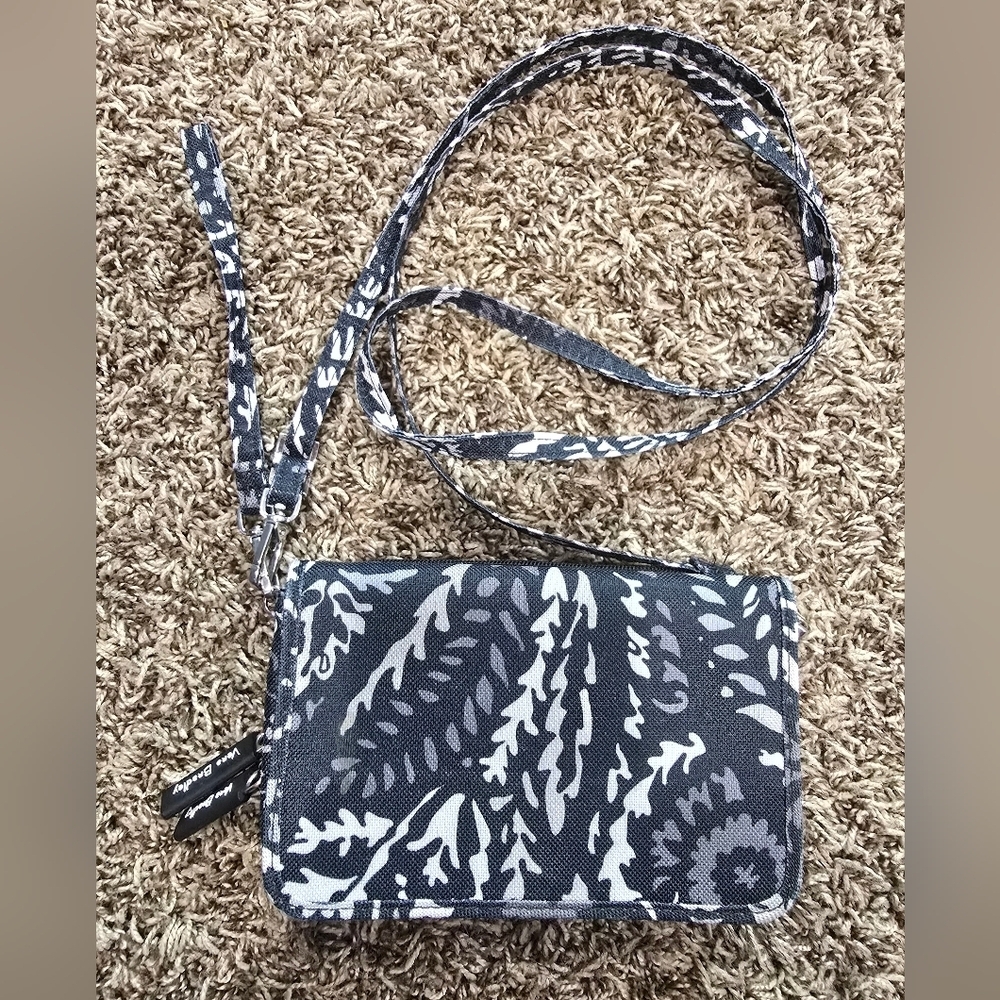 Vera Bradley RFID 3 In 1 Crossbody Wallet Wristlet Floral